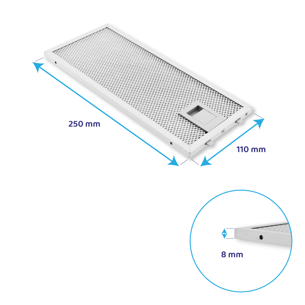 Constructa Metall-Fettfilter 250x110mm 11022470