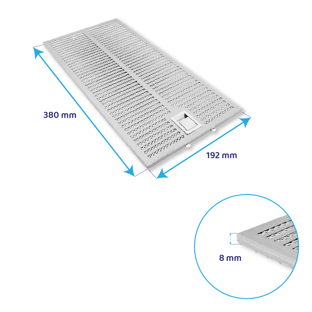 Bosch Metall-Fettfilter 380x192mm 11040094