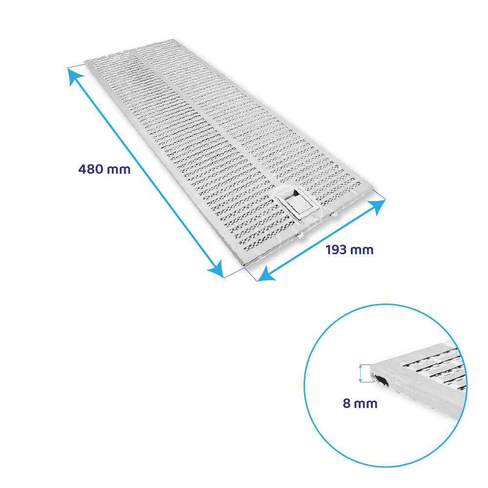 Balay Metall-Fettfilter 480x193mm 11040161