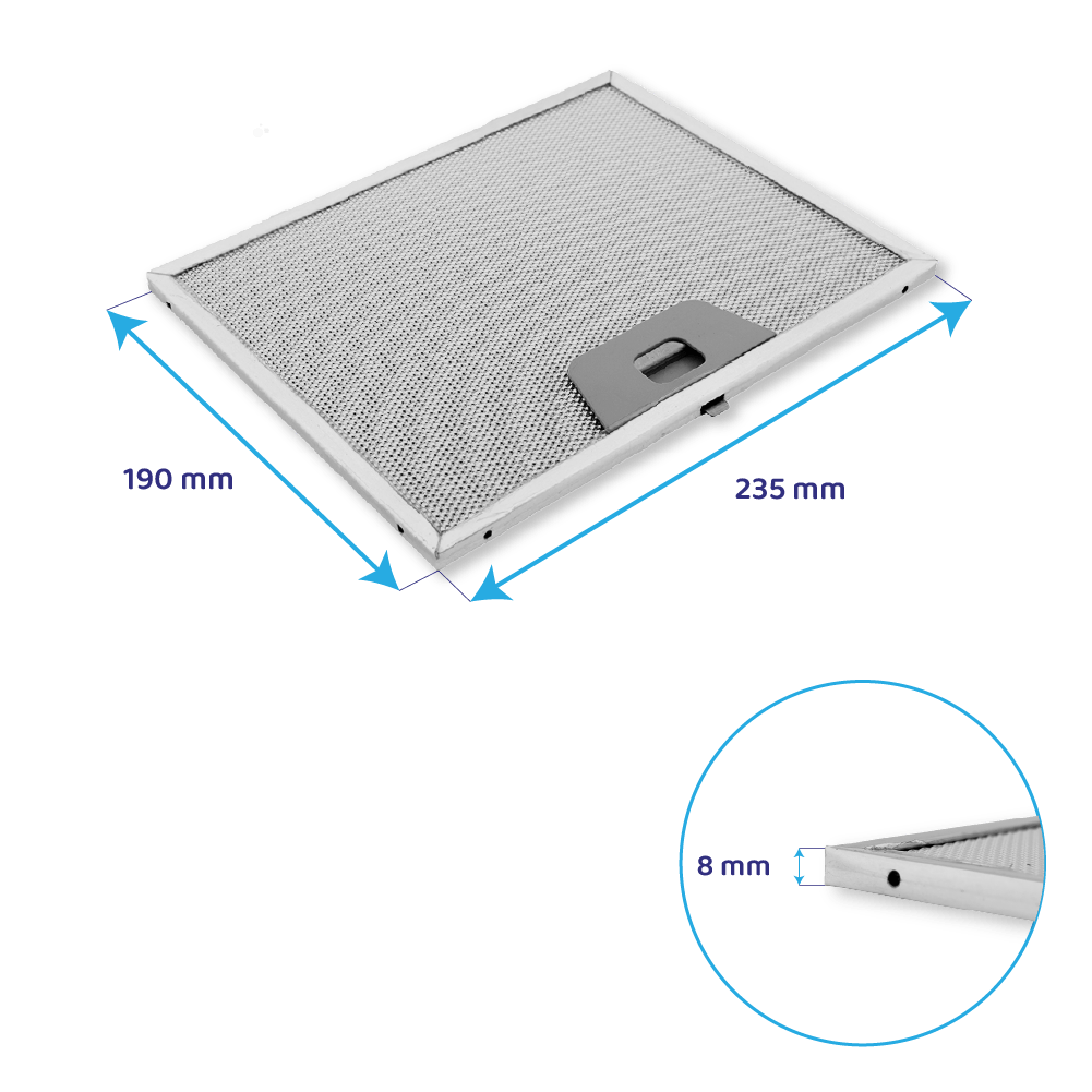 Mepamsa Metall-Fettfilter 190x235mm 133.0017.055