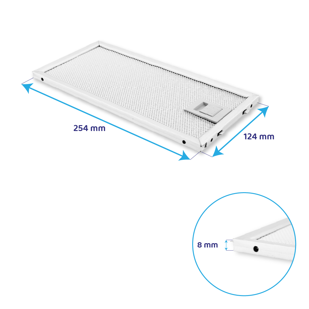 Franke Metall-Fettfilter 254x124mm 133.0377.820