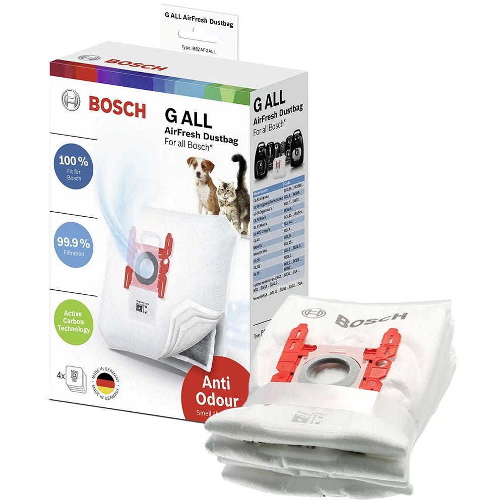 Bosch Typ G ALL Staubsaugerbeutel Anti-Geruch BBZAFGALL (4St.)
