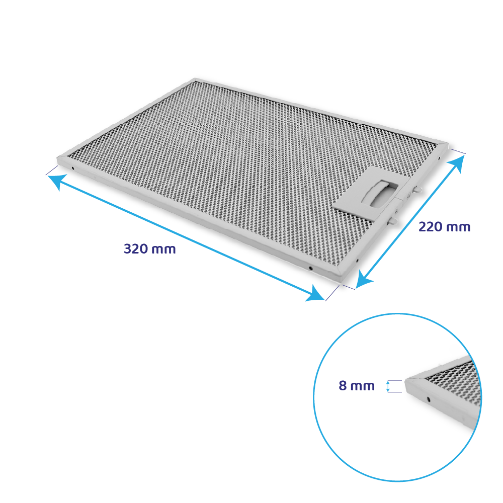 Bosch Metall-Fettfilter 320x220mm 362380 / 00362380
