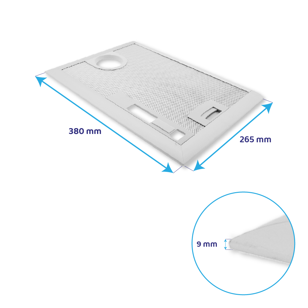 Bosch Metall-Fettfilter 380x265mm 365480 / 00365480