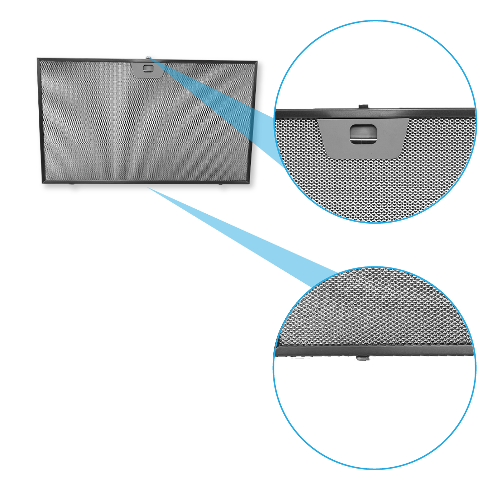 Metall-Fettfilter  506x300mm geeignet für Ikea LUFTIG / RYTMISK 60cm
