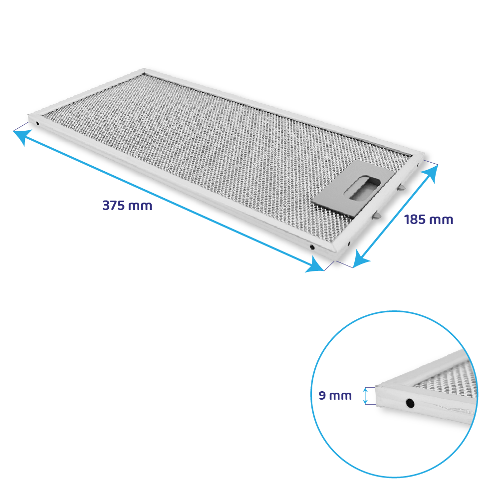 Elica Metall-Fettfilter 757x185mm GRI0116172A