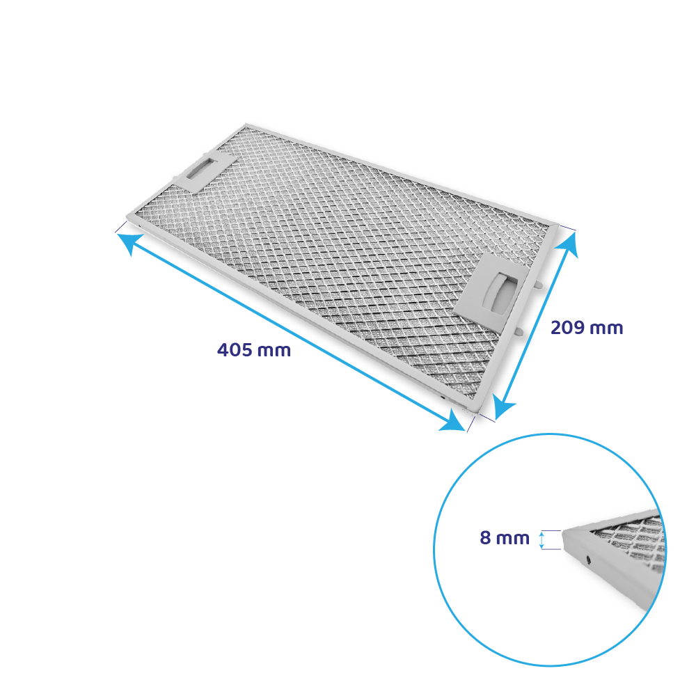 Neff Metall-Fettfilter 405x209mm 434107 / 00434107 (hinten)
