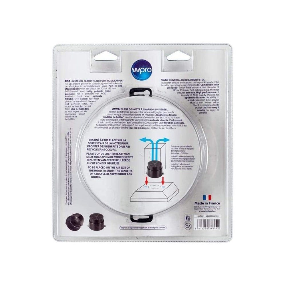 Valberg Aktivkohlefilter 484000008520 / UNF001 von WPRO