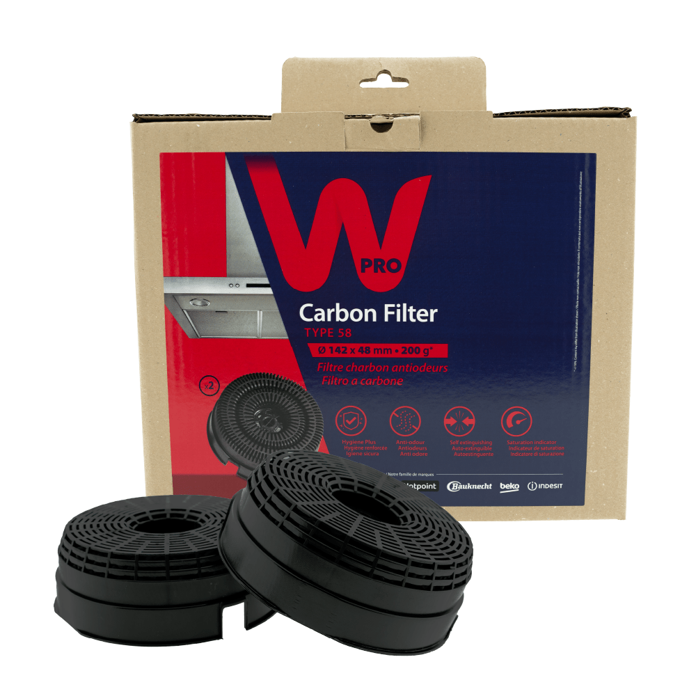 WPRO Aktivkohlefilter Typ 58 / AKB000/1 (2St.)