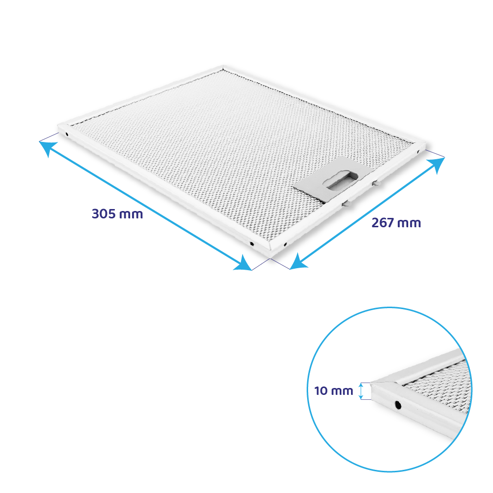 Gorenje Metallfilter 305x267x10mm 496904