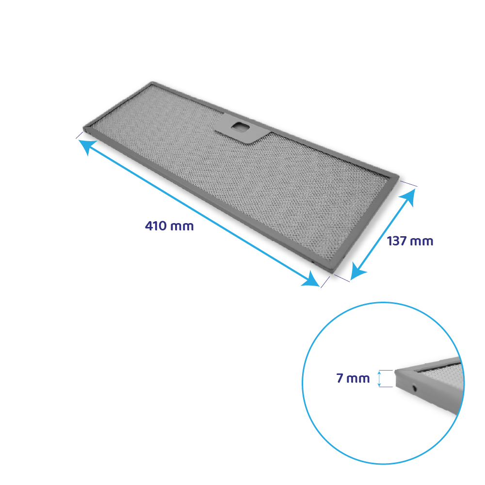 AEG Metall-Fettfilter 137x410mm 50286534008 (2St.)