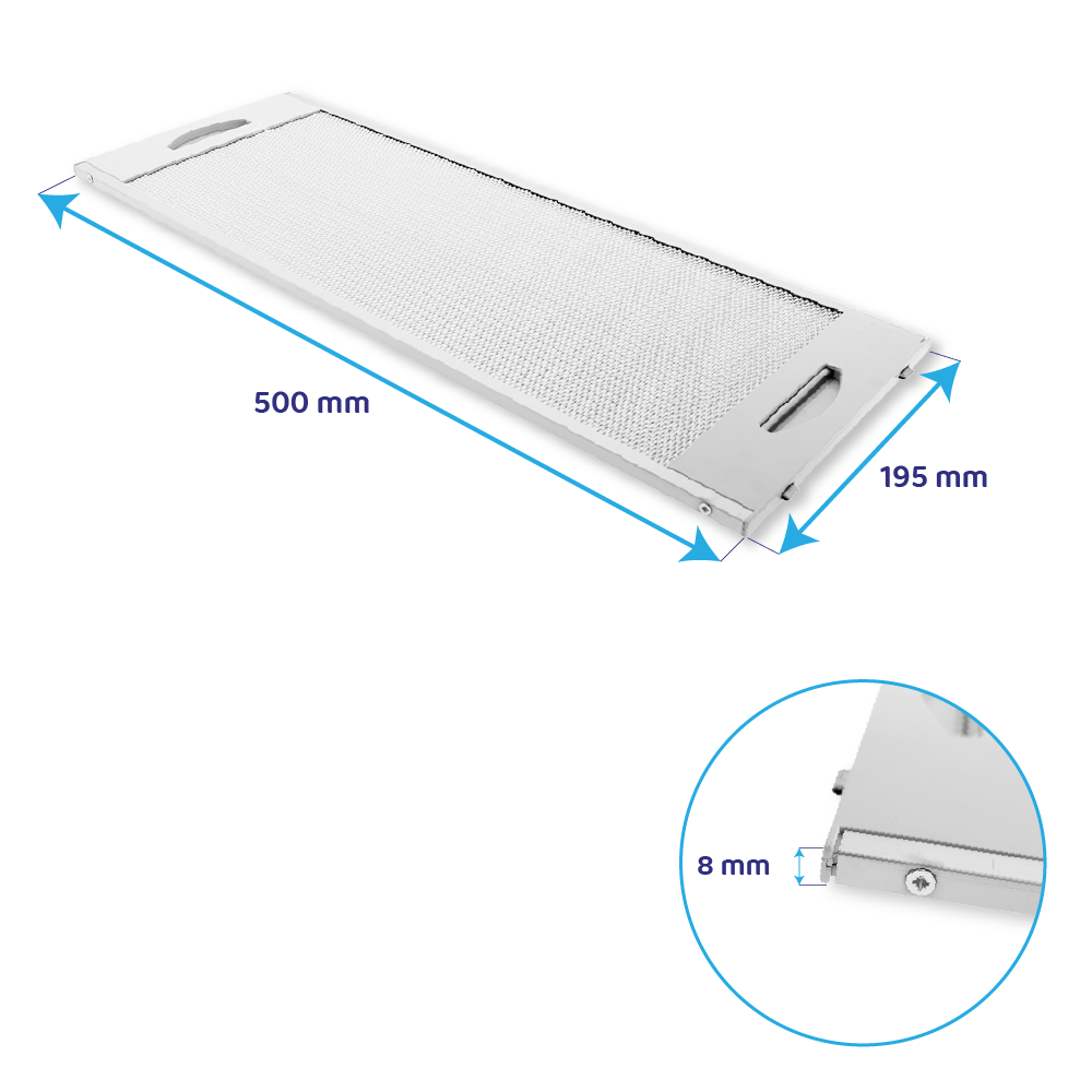 Teka Metall-Fettfilter 500x195mm CNL