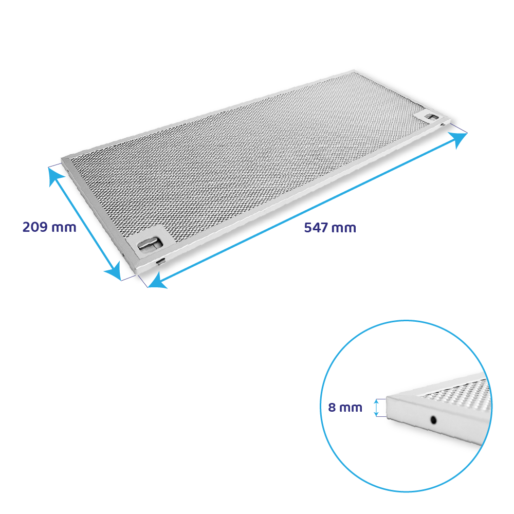 Teka Metall-Fettfilter 547x209mm Cnl1001 / Cnl2002