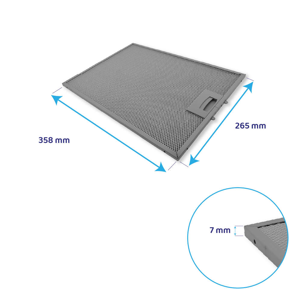 Neff Metall-Fettfilter 358x265mm 703451 / 00703451