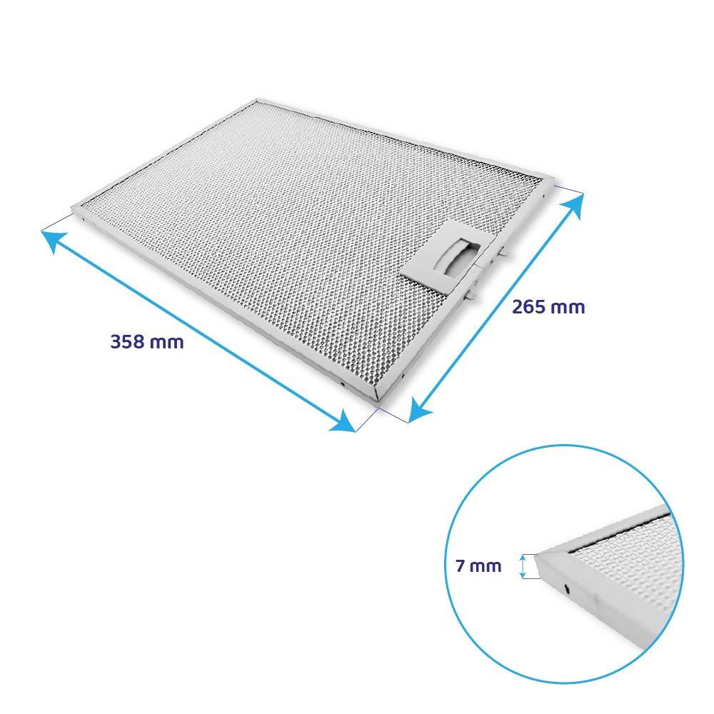 Blaupunkt Metall-Fettfilter 358x265mm 703451