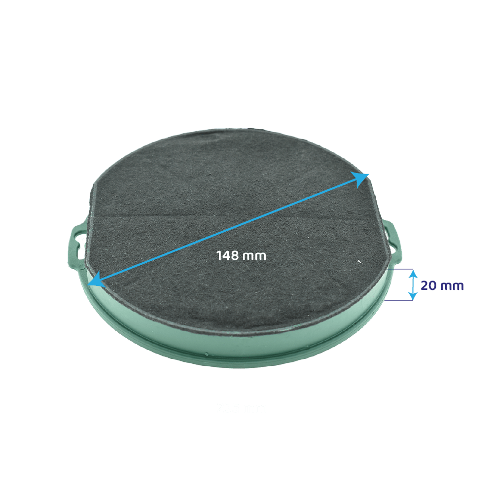 Longlife Aktivkohlefilter geeignet für Faber 112.0544.470 / FLL3 (2St.)