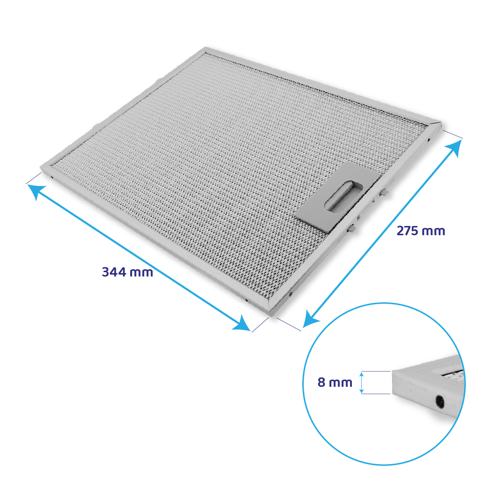 Teka Metall-Fettfilter 344x275mm 81460133