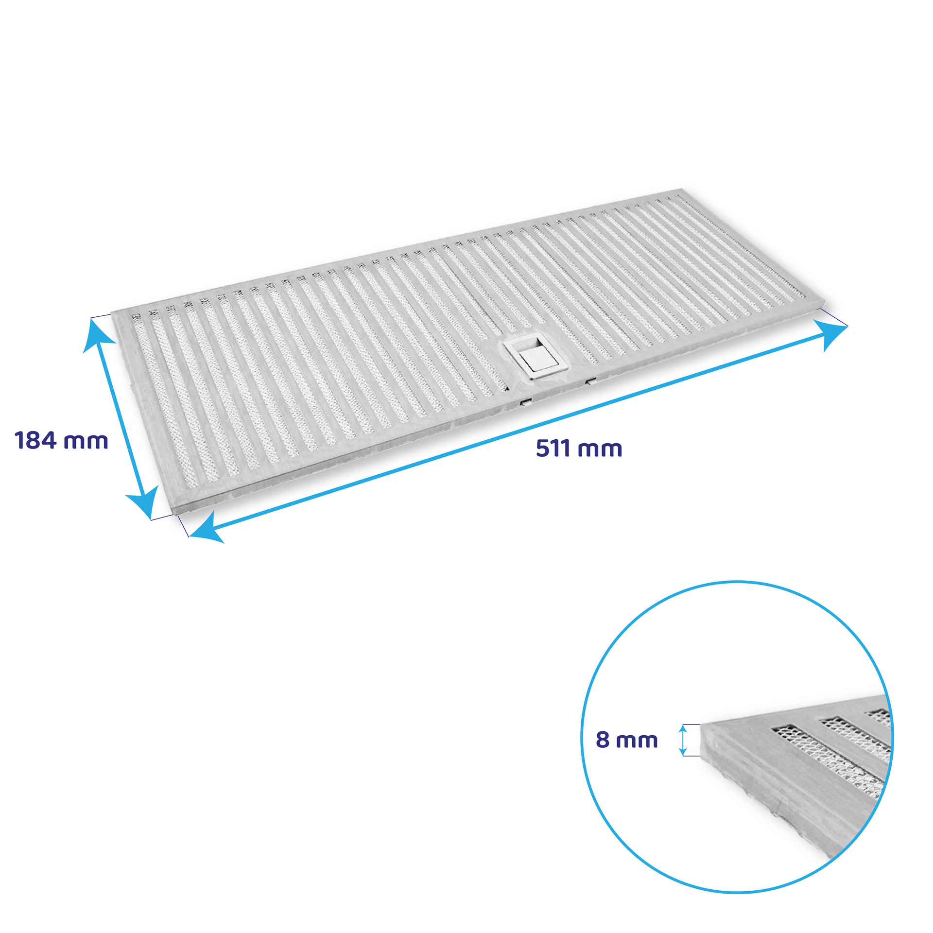 Teka Metall-Fettfilter 511x184mm 89231005