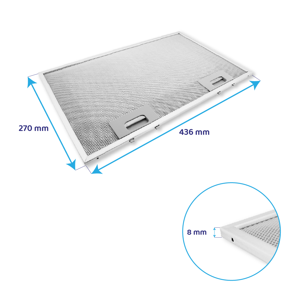 Airforce Metall-Fettfilter 270x436mm AFGF25SC