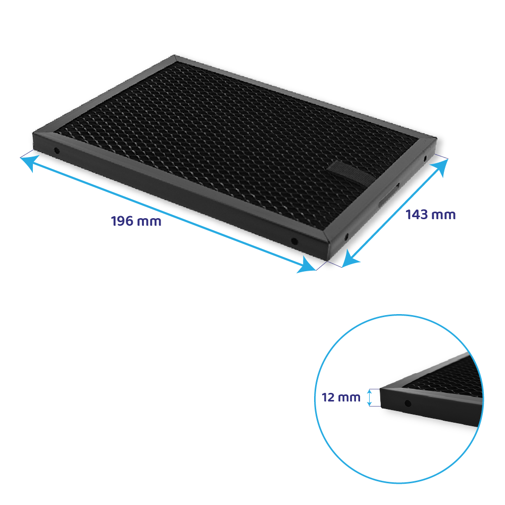 Regenerierbarer Aktivkohlefilter geeignet für Electrolux 140237131010