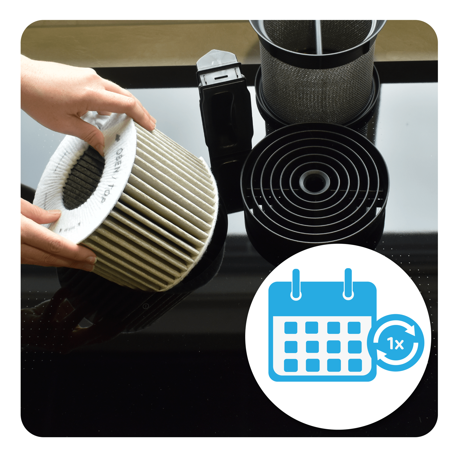 CleanAir Aktivkohlefilter geeignet für Bosch 11018621 / DSZ4681 / 11034172