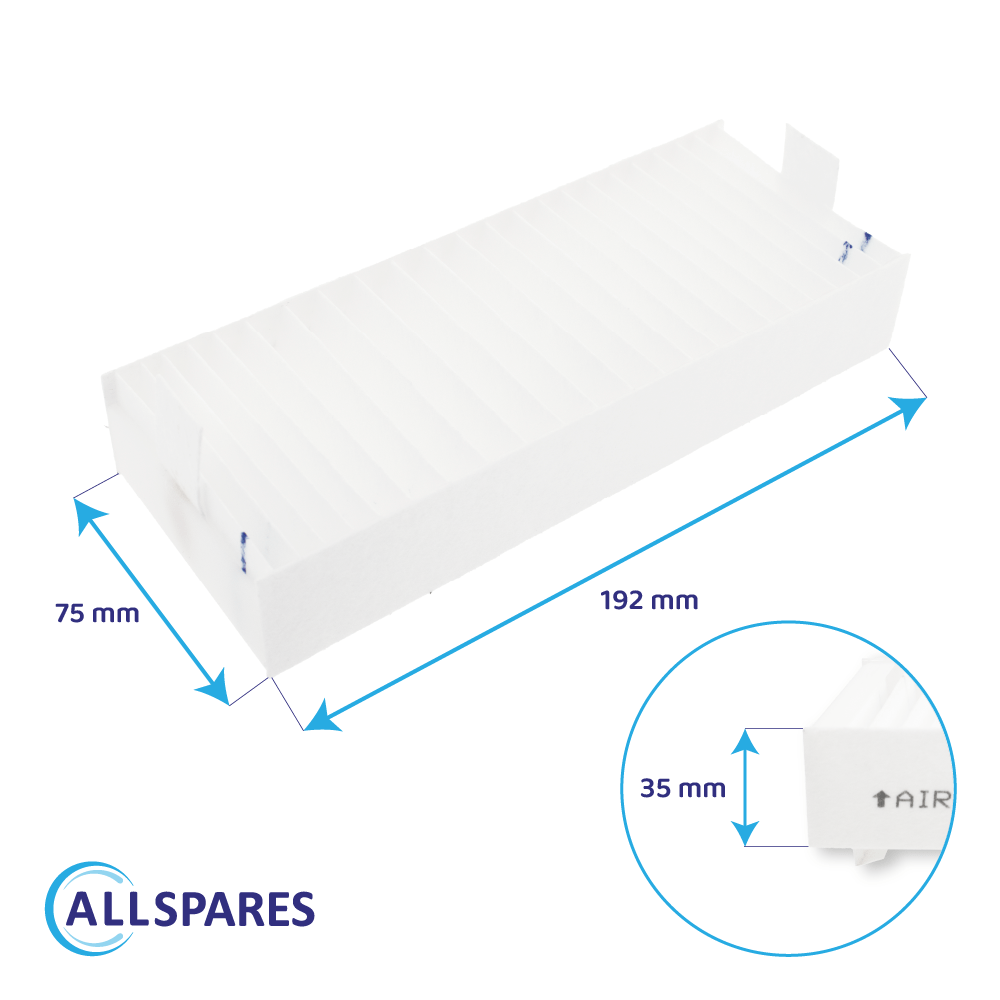 Akustikfilter Filter geeignet für Bosch 17004801 / HEZ9VEDU0 (4st.)