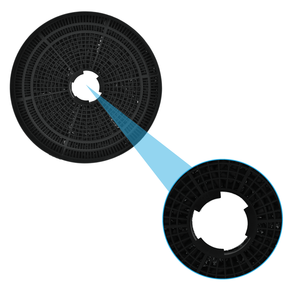 Aktivkohlefilter geeignet für Zanussi OdourClean ZHB62670XA / ZHB92670XA (2St.)