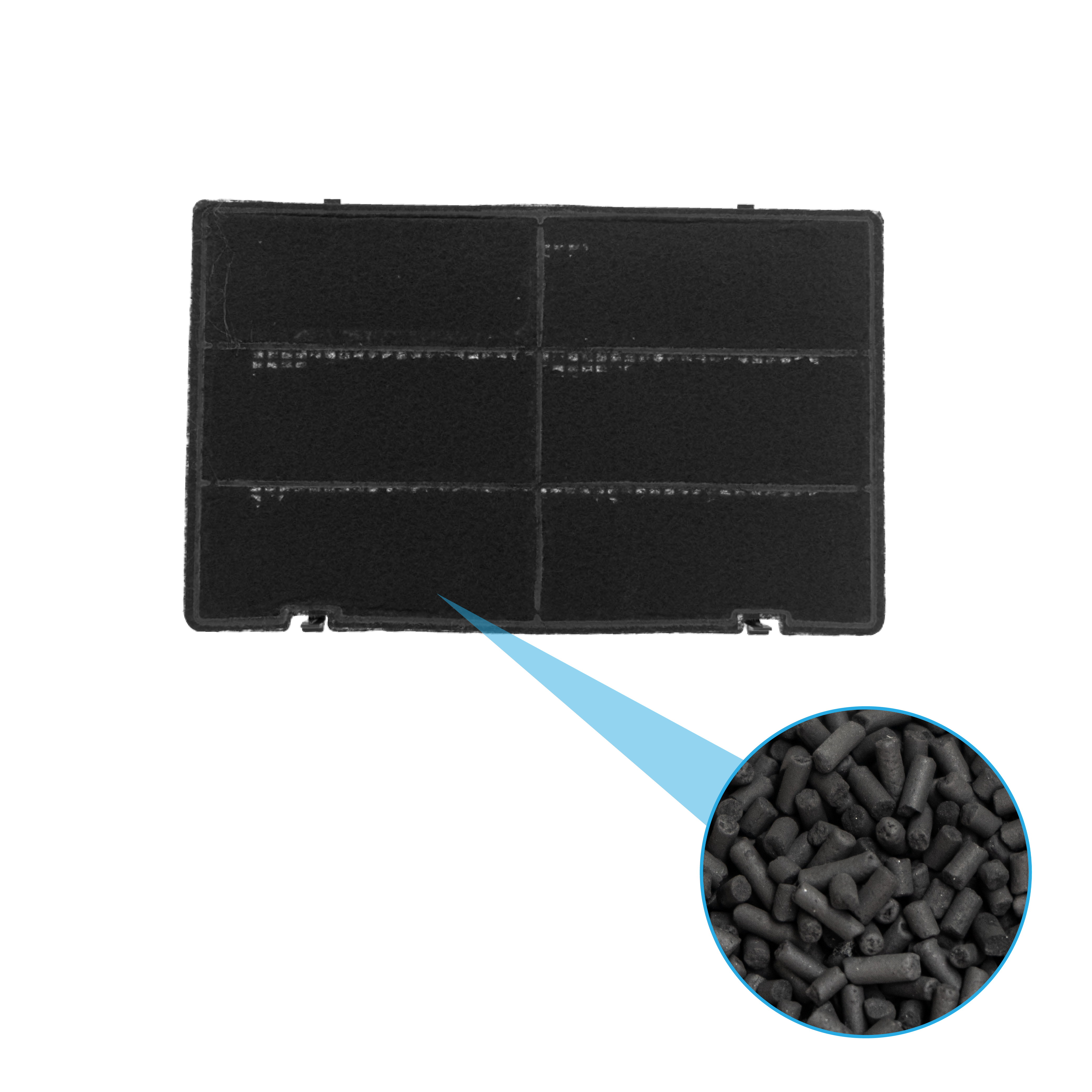 Aktivkohlefilter geeignet für Hotpoint-Ariston 484000008786 / 481249038017 (2St.)