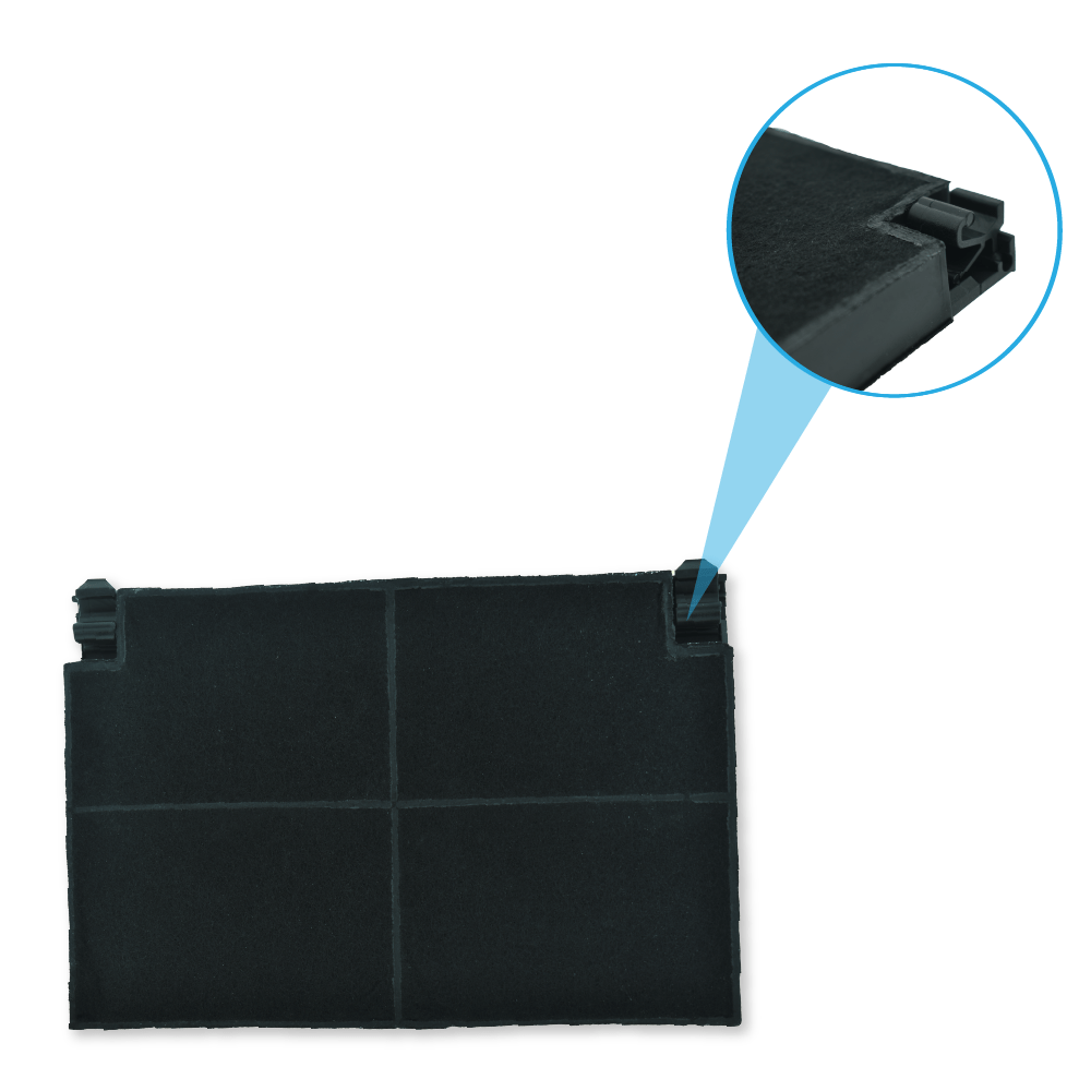 Aktivkohlefilter geeignet für Küppersbusch ZUB1009 / ZUB551 (2St.)