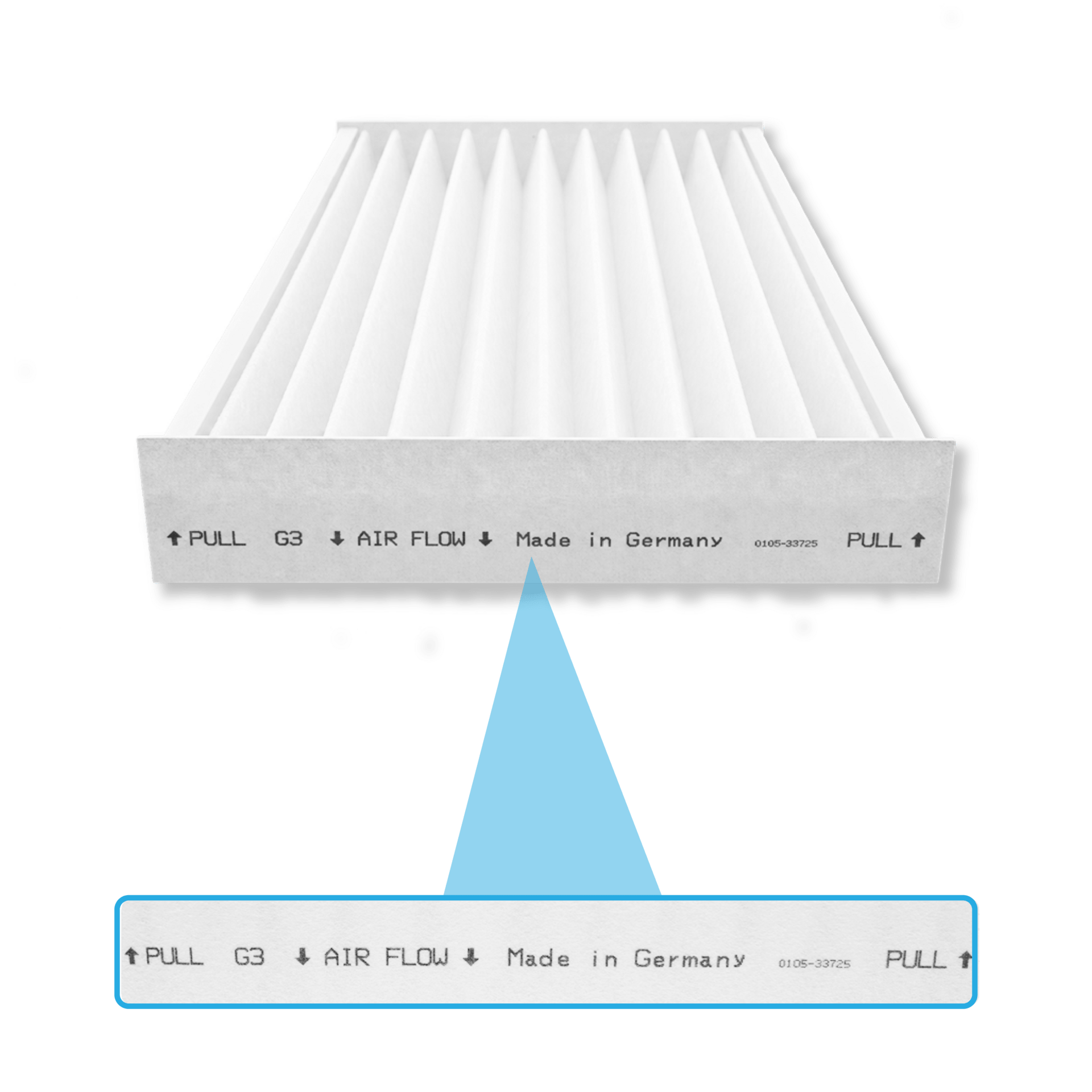 Filter G3 geeignet für Zehnder ISO Defroster DN160