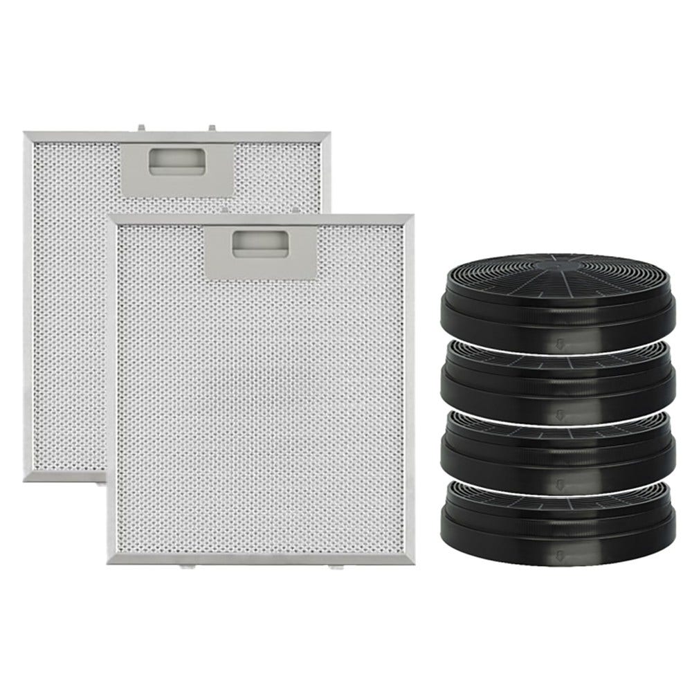 Aktivkohlefilter (4St.) & Metallfilter (2St.) geeignet für Klarstein Annabelle