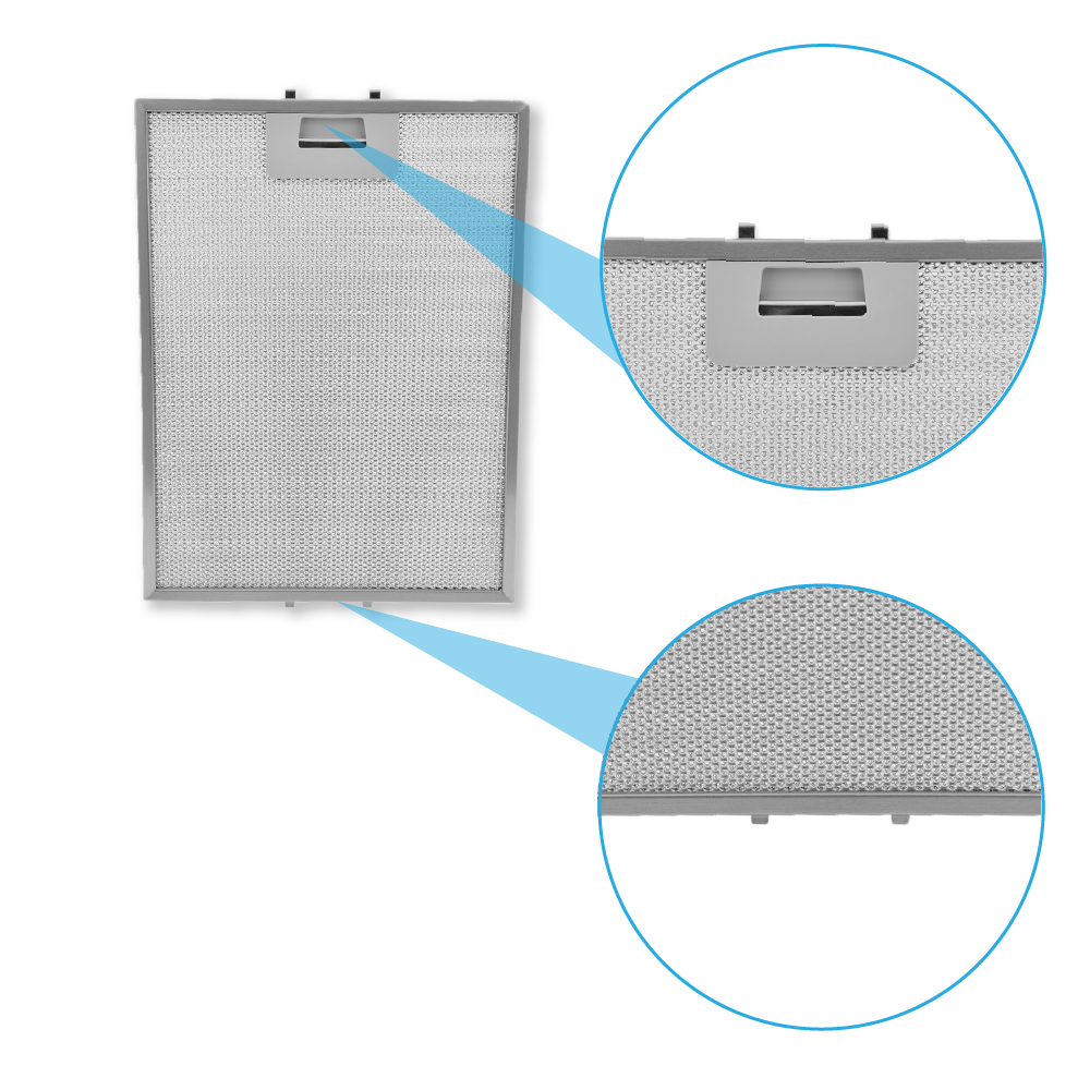 Metall-Fettfilter 247x327mm geeignet für Pelgrim 88019356 / 46219