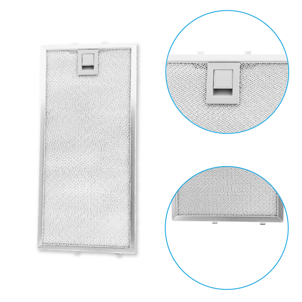 Metall-Fettfilter 350x164mm geeignet für Siemens 435204 / 00435204