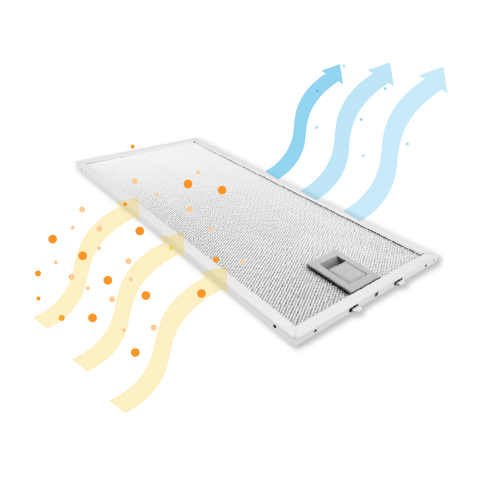 Metall-Fettfilter 350x164mm geeignet für Gaggenau 435204 / 00435204