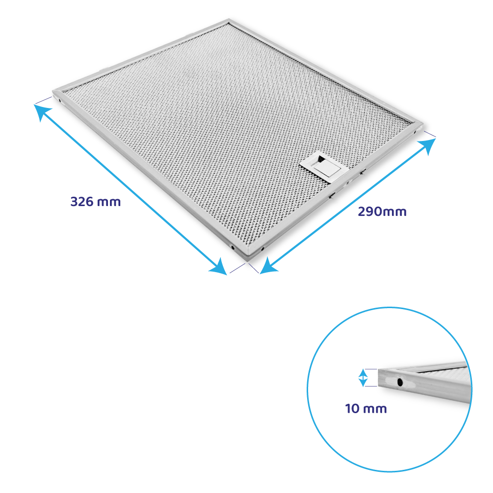 Aktivkohlefilterr (4St.) + Metall-Fettfilter (2St.) geeignet für Falmec Quasar