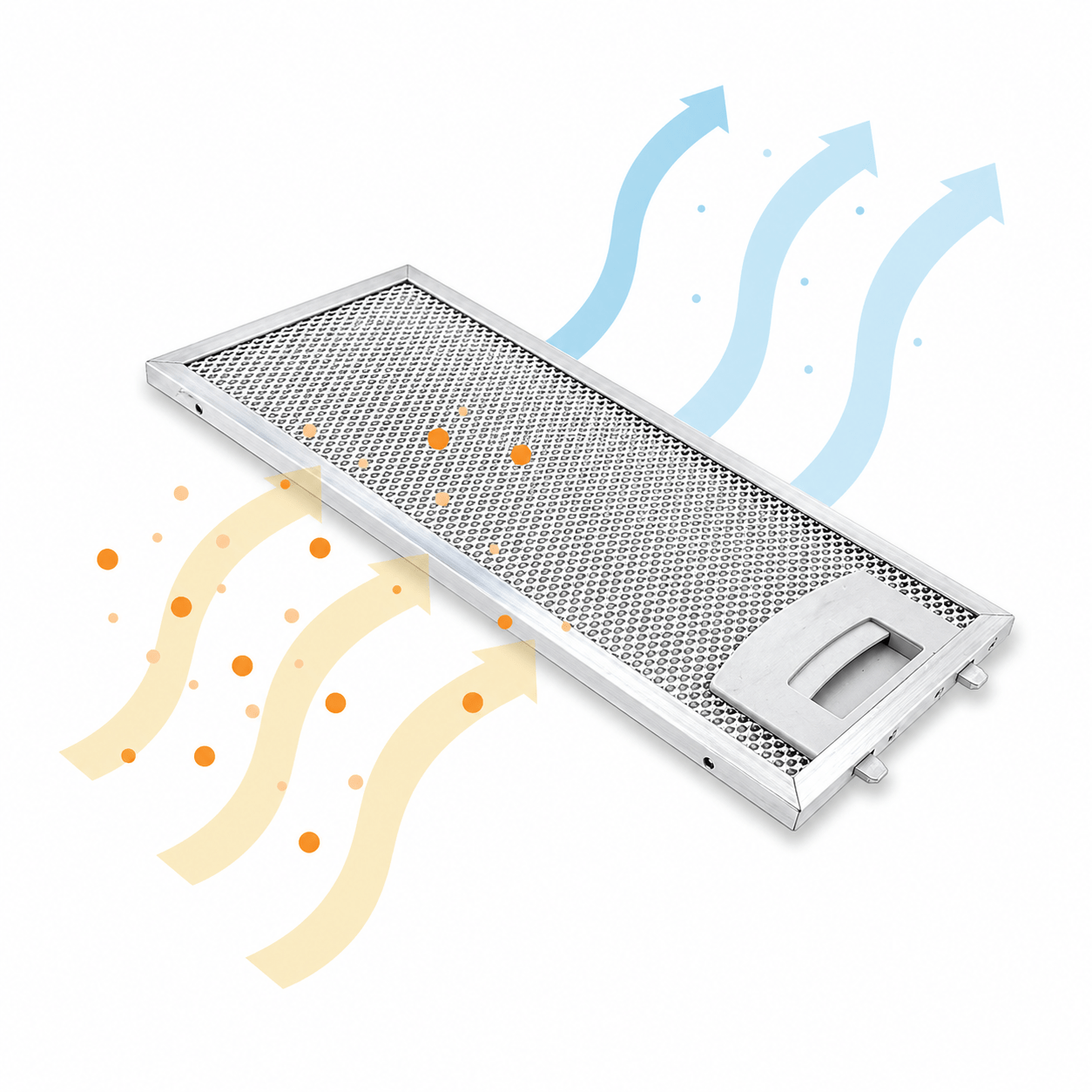 Metall-Fettfilter 250x110mm geeignet für Bosch 11022470