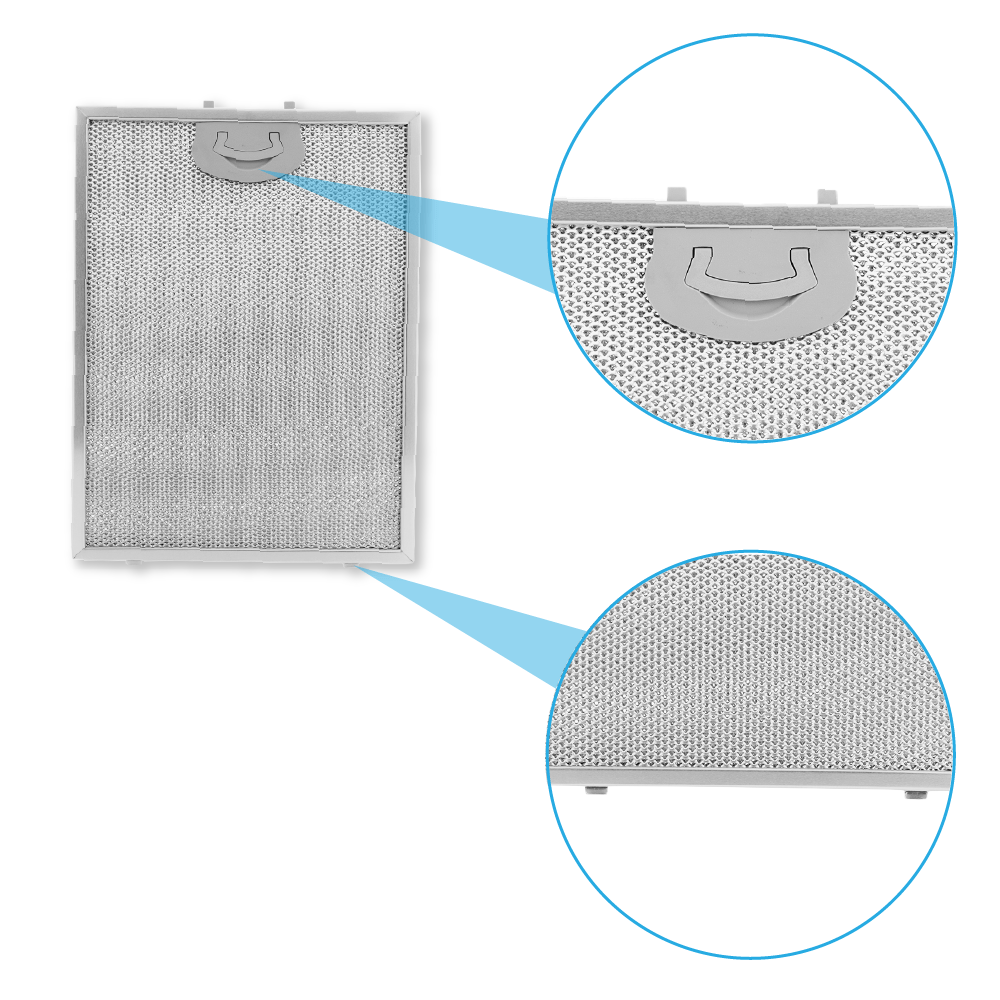 Metall-Fettfilter 290x220mm geeignet für Airone ACFMAA9X22X29MC000