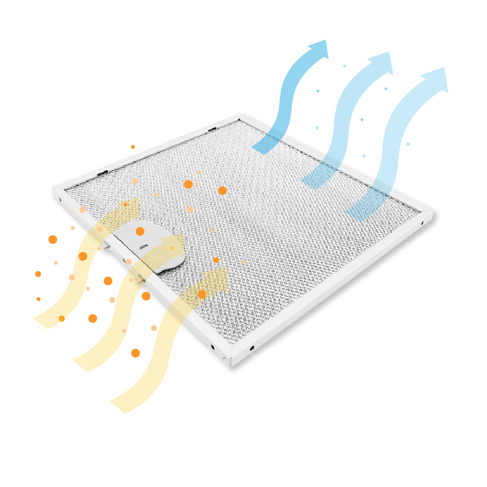 Metall-Fettfilter 261x240mm geeignet für Airone ACFMAA9X26X24MC000
