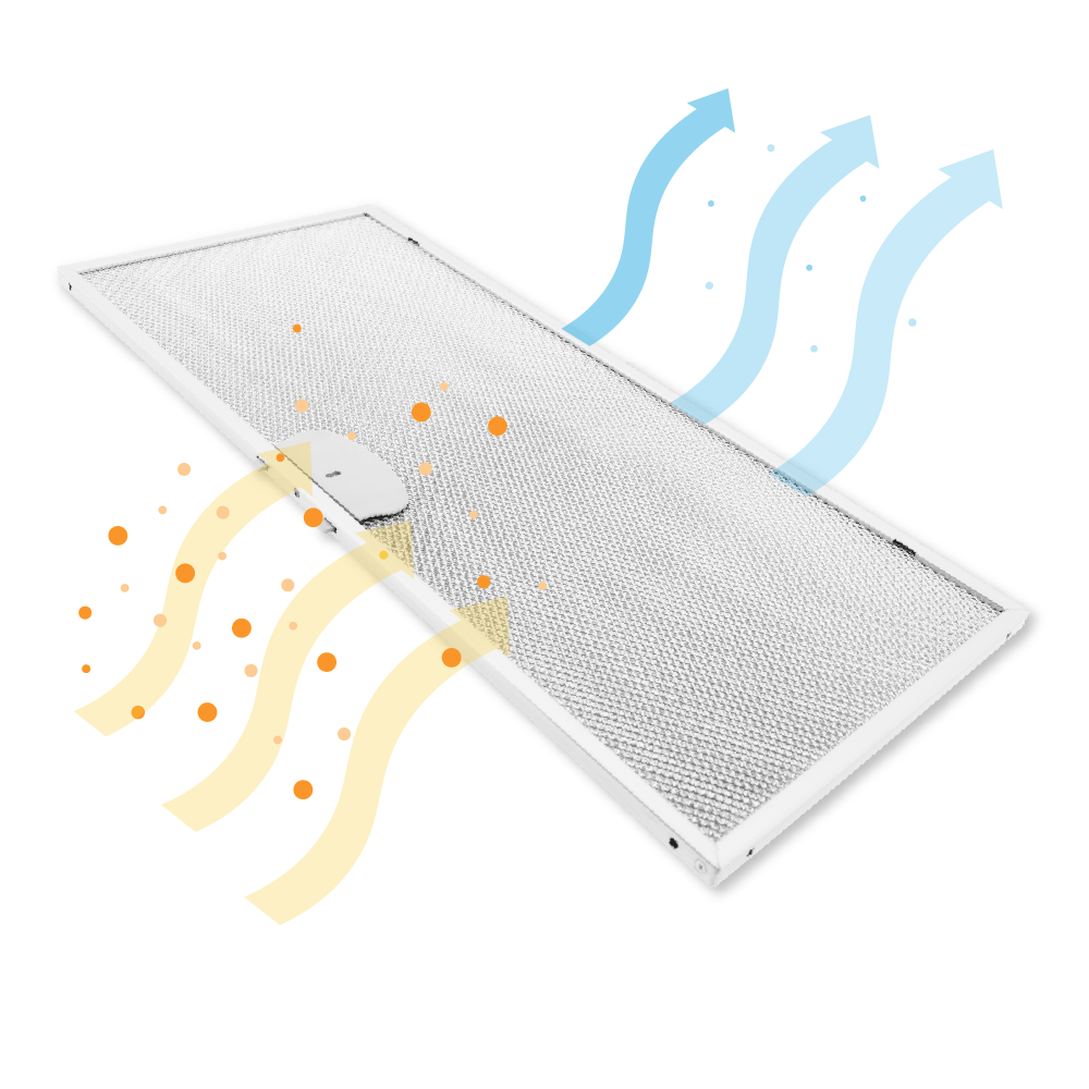 Metall-Fettfilter 480x220mm geeignet für Airone ACFMAA9X48X22MC000