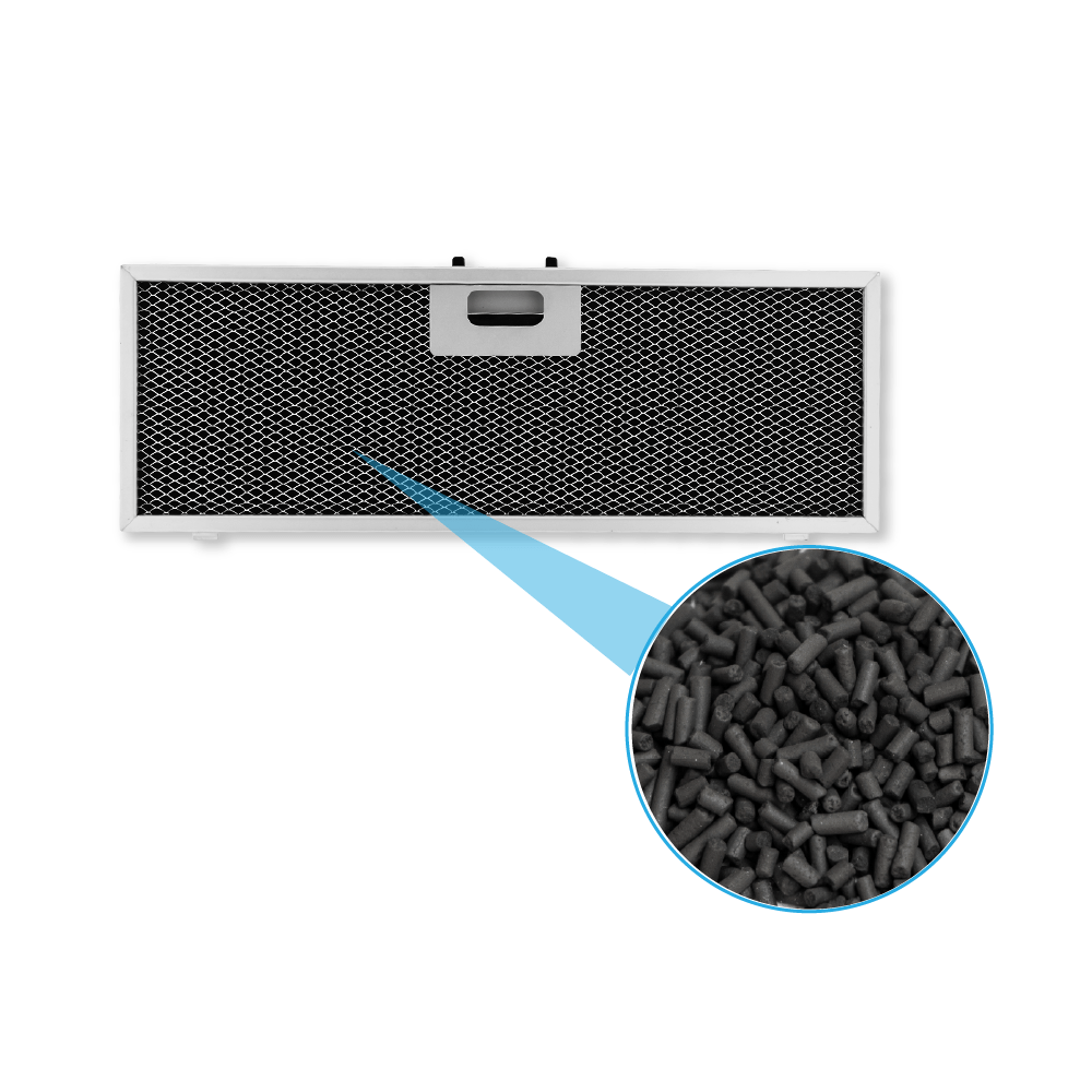 Long Life Aktivkohlefilter geeignet für Electrolux OdourClean Plus MCFB86PL / 9029865830