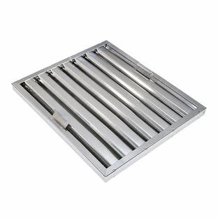 Flammschutzfilter | 500x400x25mm | mit Griffen | Edelstahl | Typ B | Gastro Abzugshaube
