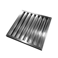 Flammschutzfilter | 400x400x25mm | Edelstahl | Typ B | Gastro Abzugshaube