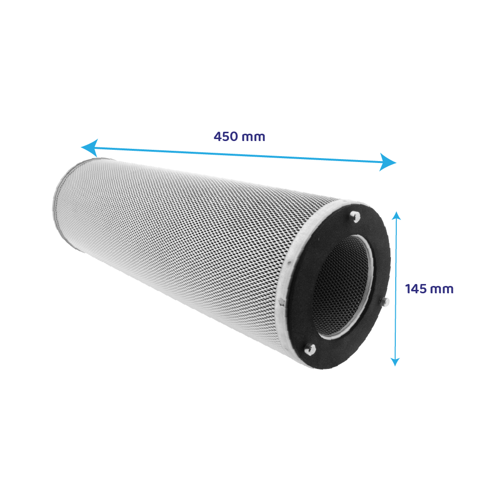 Kohlepatrone ⌀145x450mm für Geruchsfilterschrank für das Gastgewerbe
