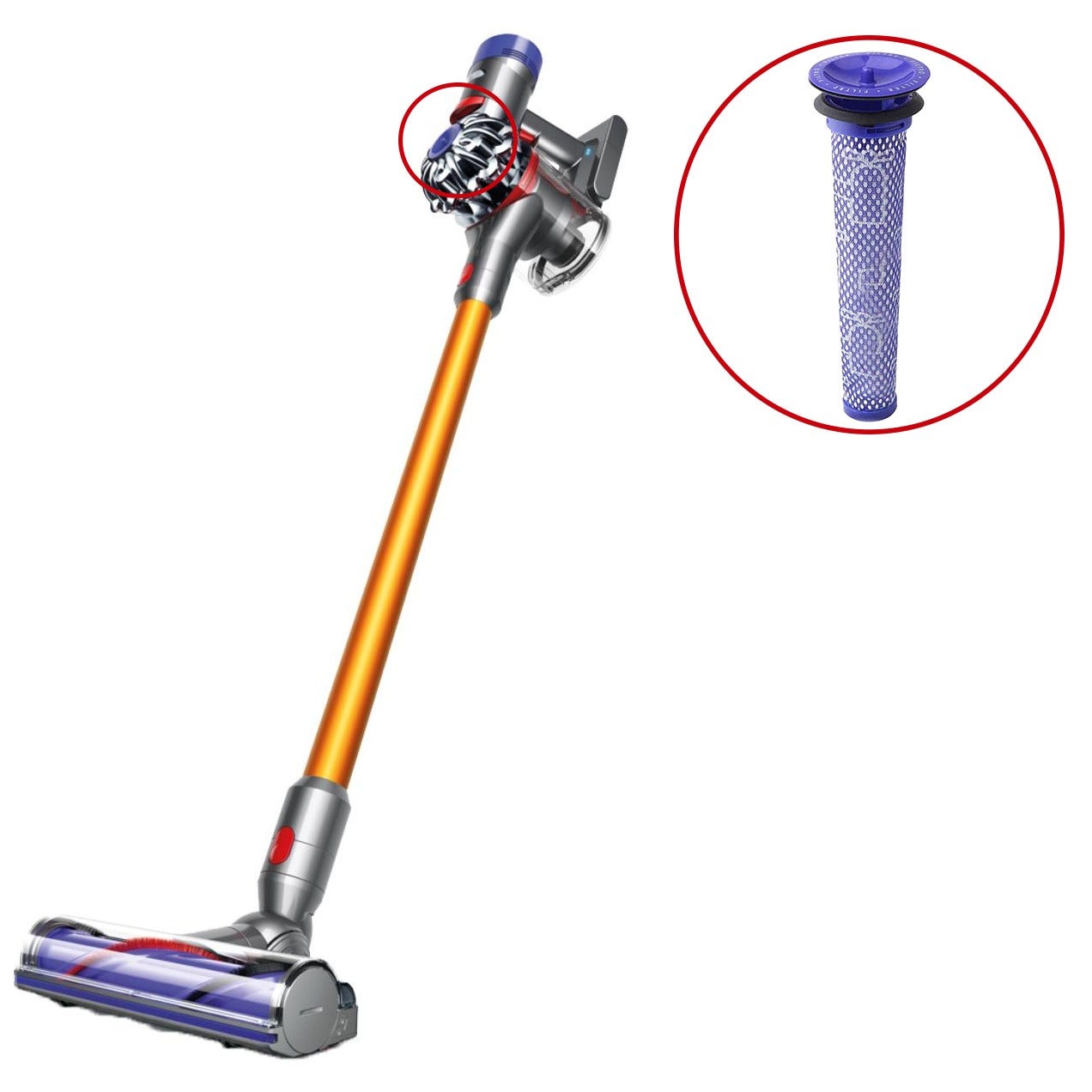 Vorfilter geeignet für Dyson V6 / V7 / V8 (5 St.)