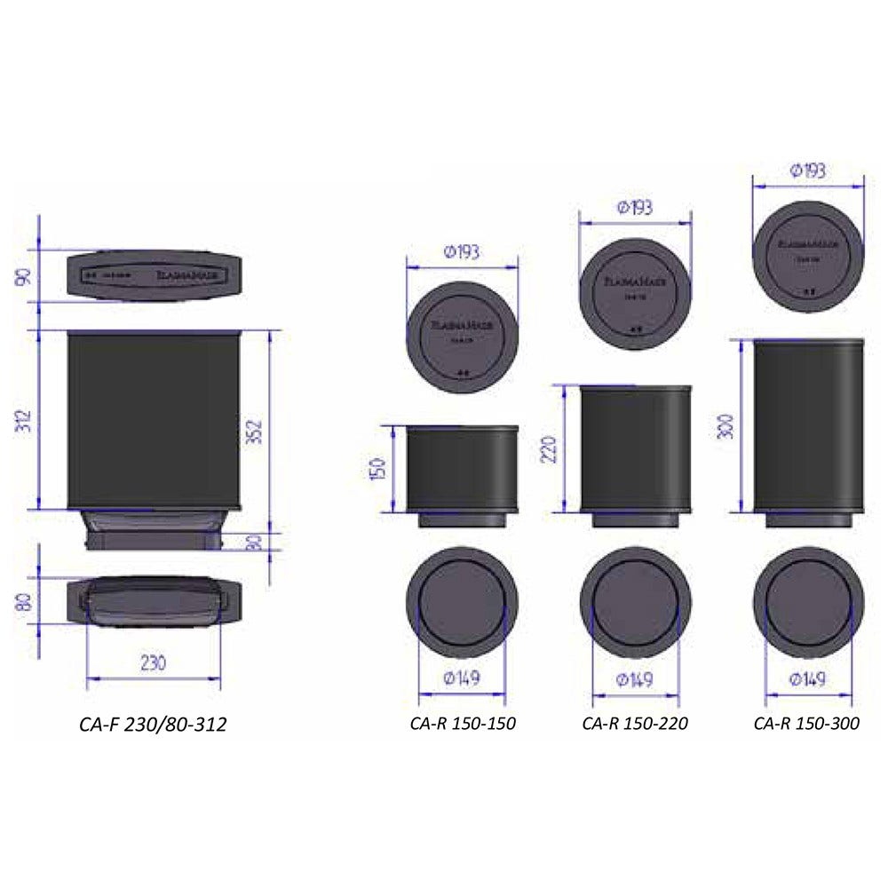 PlasmaMade Aktivkohlefilter CA-R 150-300