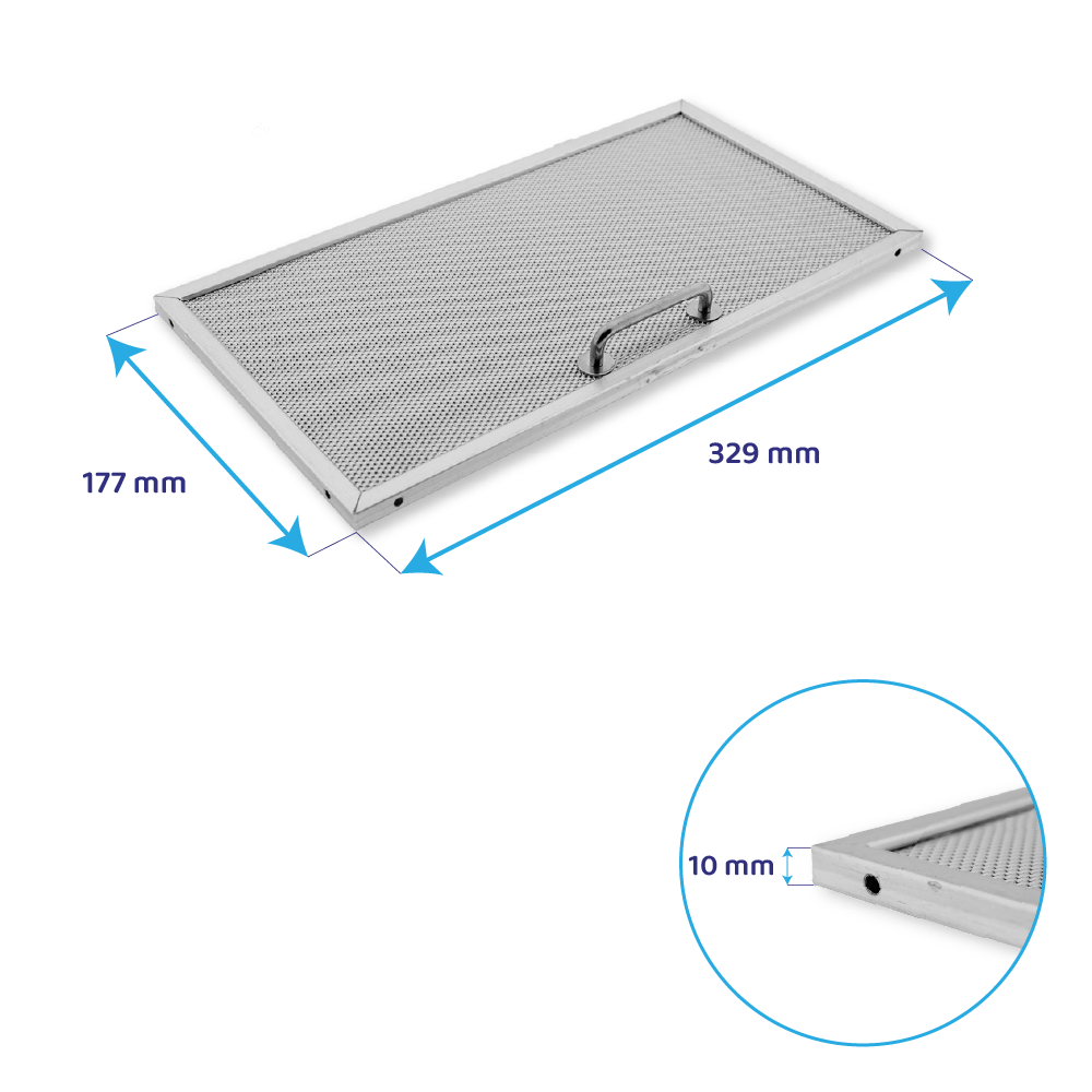 Elica Metall-Fettfilter 327x177x9mm 480122101731