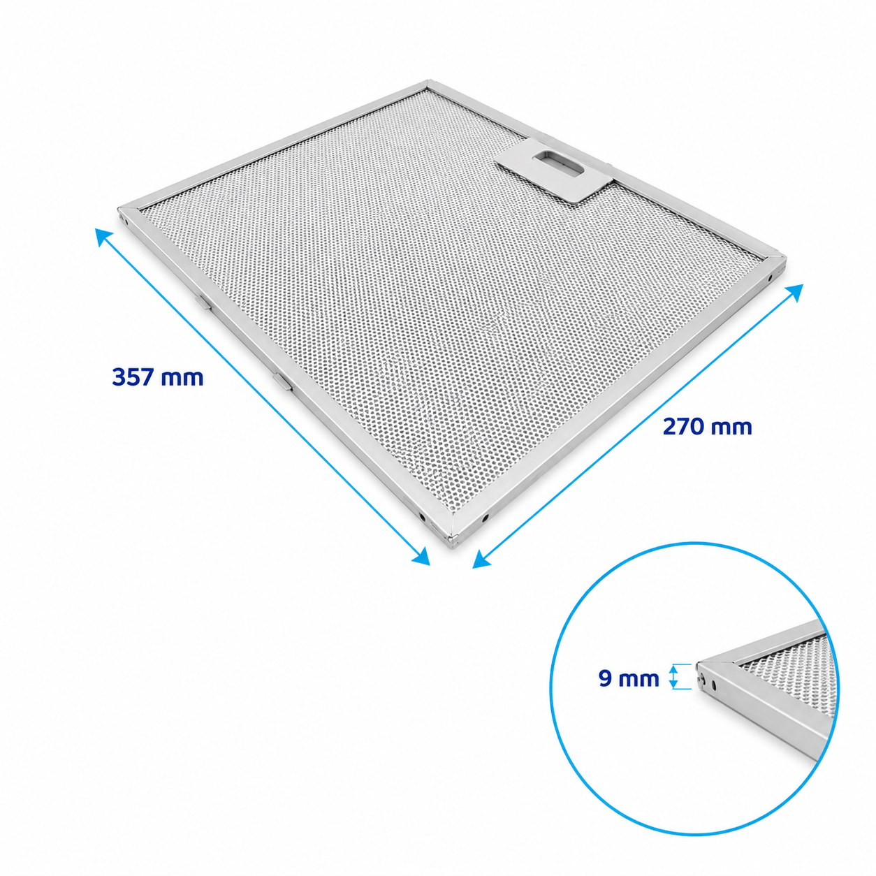 Turboair Metall-Fettfilter 357x270x9mm GRI0121275A