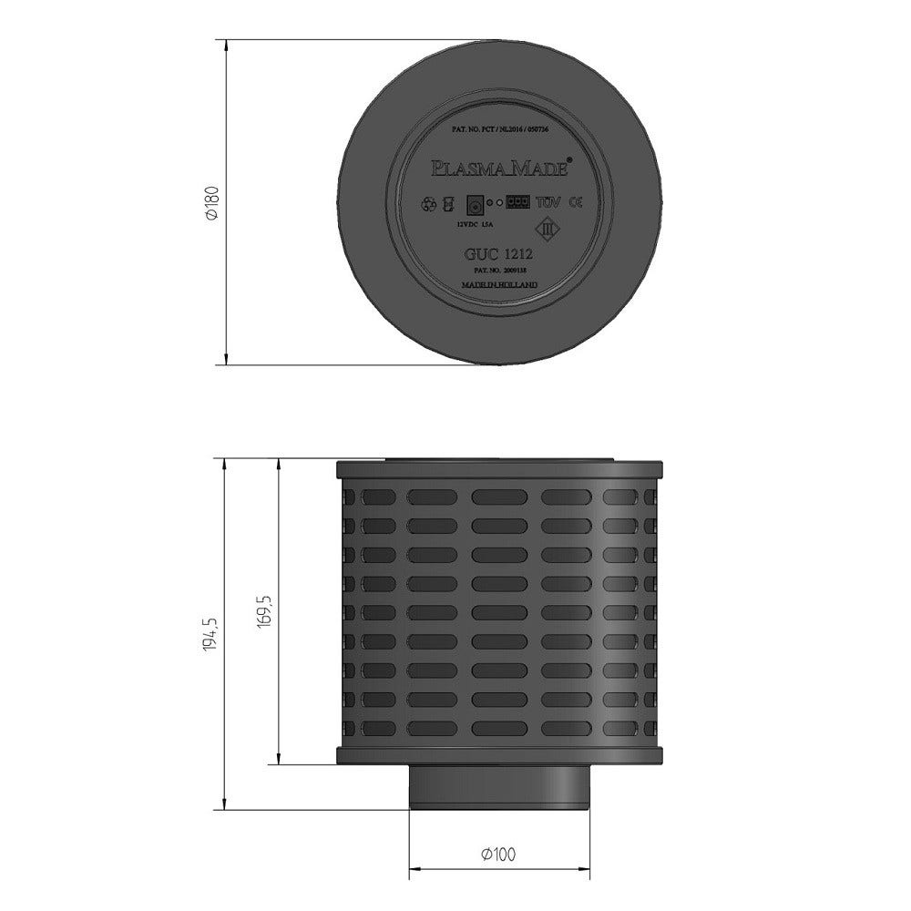 PlasmaMade Plasmafilter für Pelgrim HF4001