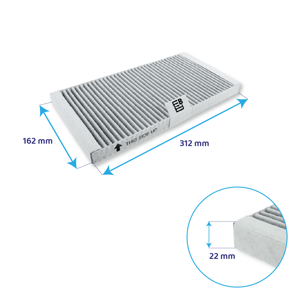 Gorenje Feinstaubfilter HF3015 (2 St.)