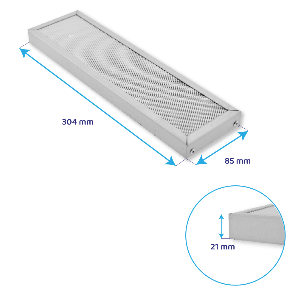 Falmec Carbon.Zeo Regenerierbarer Aktivkohlefilter KACL.931 / DOWNDRAFT (4St.)